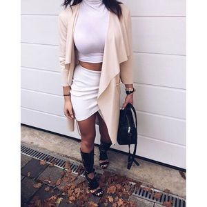 NWT Fall Waterfall drape Coat